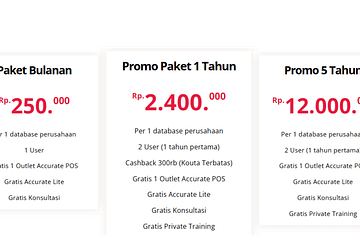 Harga Promo Accurate Online